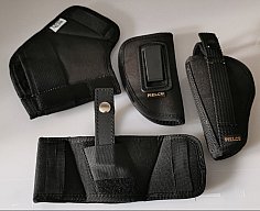 Konvolut vier Holster Textil Nylon zwei von PIELCU, eins von FRONTLINE Kurzwaffen