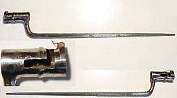 Tüllenbajonett mit 39,2 cm langer 3-Kant-Klinge