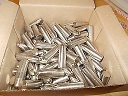 110 Vollgeschosse 404 Jefferey .423 Gr. X, 400 gr., vernickelt