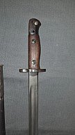 BAJONETT, m/1907, Wilkinson, England, mit Lederscheide.