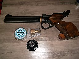 Walther CP2 mit allen Adaptern zum Füllen und Entleeren der Kartusche