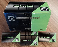 700 KK Patronen - .22lr / .22lfb - GECO / Dynamit Nobel Pistol