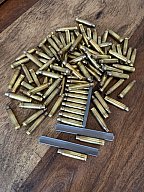 Hülsen100 Stk. .223 Rem. Hülsen Geco Target – Einmal abgeschossen (Once Fired) + Ladestreifen