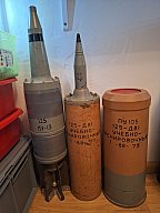 Konvolut Exerziermunition 125mm Russland