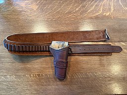 Holster und Gürtel für Colt Single Action Modell 1873 - 4 3/4 Zoll