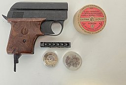 "PTB 6" SEHR ALTE EM-GE MODELL 63 MIT PFEFFER U. CS KARTUSCHEN SEHR SELTEN