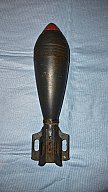 81mm WK2 US-Werfergranate 1943 ... selten Inert
