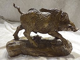 Bronze Keiler/Wildschwein limitiert/Franklin Mint