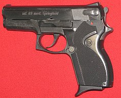 Melcher Schreckschuss- Pistole, eine Melcher ME 69 Mod. Springfield mit der PTB 679 in 9mm P.A.K