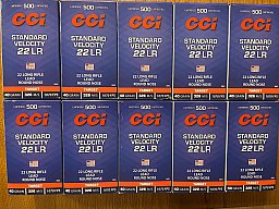 5.000 Schuss CCI .22 LR Standard Velocity 40gr / 2,6g – OVP – 10×500 KK Munition