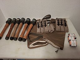 Fallschirmjäger Wehrmacht Konvolut Magazintaschen MP 38/40 Handgranatenbeutel 6 Handgranaten Repro