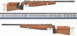 ANSCHÜTZ Modell 1903 " Nuß " Einzelladerbüchse im Kaliber .22 LR