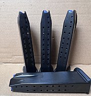 4 x 18+2 (20) Schuss Magazine für WALTHER PDP FULL SIZE/ 9mm Luger/ schwarzer Aluminiumboden