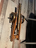 Kanone 6mm platzt Stahl und holz Sammlerstück Unikat