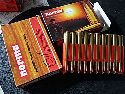 9,3x74R Konvolut 54 Schuss Norma 15 gr. PPC Vulcan/18,5 gr. Tlm Alaska