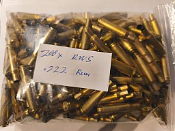 Hülsen RWS .222 Rem 200 St.