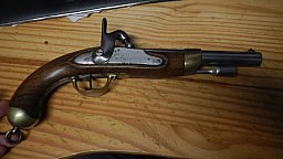 Vorderlader Französische Perkussions Reiterpistole M 1822 T Mauberge