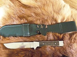 Exklusiver Leegebruch Jagdnicker mit Horngriffschalen