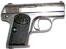Pistole Haenel Modell 1 (in der seltenen 2. Ausführung)