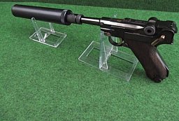 P08 Luger Adapter/Aufsatz mit ½"x20 UNF Schalldämpfergewinde Laufgewinde P 08 „P 08“ WW2 Wehrmacht
