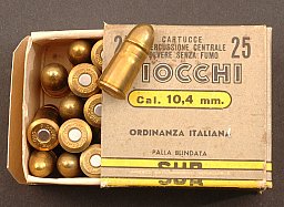 24 Patronen Kal. 10,4 Glisenti Revolver
