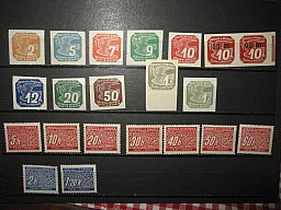 20x Deutsches Reich Böhmen und Mähren Postfrisch.
