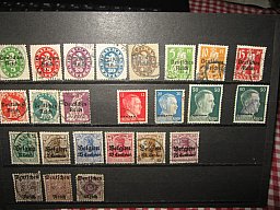 Deutsches Rech 11x Bayern-4x Ostland-6x Belgien und 3x Württ Gestempelt..