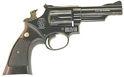 Combat - Revolver Smith & Wesson Mod. 19-3 Kal. .38 Special/.357 Magnum, Bj. 1982, 4 Zoll, prima!