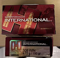 Hornady Superformance GMX .308win 150 gr 42 Schuss 1 Los