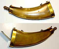 Pulverhorn mit Kugelfach, Horn