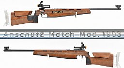 ANSCHÜTZ Modell 1903 " Nuß " Einzelladerbüchse im Kaliber .22 LR mit Diopter
