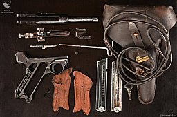 Mauser 08 Parabellum 1942 Portugal ehem. Polizei / Schiwy Sicherung Kaliber 9mmLuger
