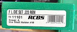 RCBS Matrize 11101 FL DIE SET .223REM