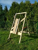 Aufbrech"Ziege" 23M mit Winde vorn, Aufbrechhilfe /-gestell, tragbar, klappbar, mobil