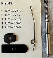 SIG P210 Armeepistole 49 Zünd Ersatzteil Set 5 Teile - NEU