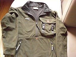 SWAZI Fleece Hoodie by Leica in oliv, Größe S