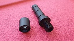 Schalldämpferadapter für Feinwerkbau 600,601,602, C60,700 Anschütz 2001 mit 1/2 x 20 UNF Gewinde