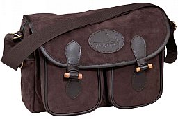 Parforce Jagdtasche Leder - Lautlose Jagdtasche aus weichem Büffel-Nubukleder UVP 129,99 €
