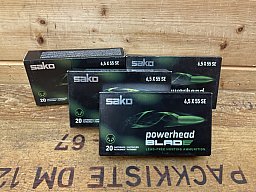 SAKO 6,5x55 Powerhead BLADE 7,8g/120gr, 4 Pack. 80 Schuss