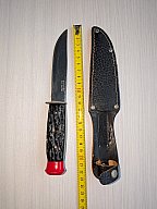 Jagdmesser Rostfrei Solingen mit Lederscheide