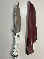 Handgefertigtes Puli Jagdmesser / Outdoormesser – Echter Knochengriff – NEUWERTIG