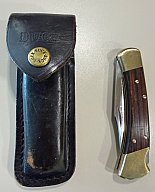Vintage: Buck 110 Folding Hunter Taschenmesser (Herstellungsjahr 1996) inkl. Lederscheide