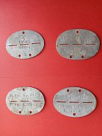 Bodenfund Erkennungsmarke Alu und Zink 2.WK WW2 Preis je Stck.