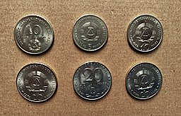 Set Gedenkmünzen DDR Münzen 5,- 10,- und 20,- Mark NVA