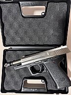 Fast Neue Röhm RG96 vernickelt 9mm pak Gaspistole