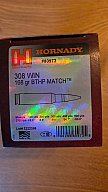 650 Schuss Hornady Match .308 Win 168gr BTHP (Art.-Nr. #80972) – Gleiche Losnummer