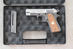 Gut erhalten: SRS, PTB, Gas / Knall / Platz Pistole Reck ("Colt Commander"), 8 mm Knall