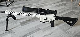 Schmeisser M5FL AR-15 .223 Rem | Sonderfarbe Weiß | MAK-Abzug | EraTac | Meopta Optika6