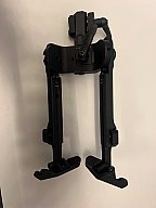 Fortmeier Zweibein H 184 inkl. Picatinny-Adapter 6 Uhr - 5-Fach verstellbar, klappbar