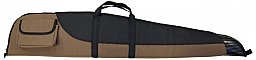 Gewehrtasche Braun / Schwarz mit Öse ; Kunstlederbesatz *NEU* Futteral Gunbag